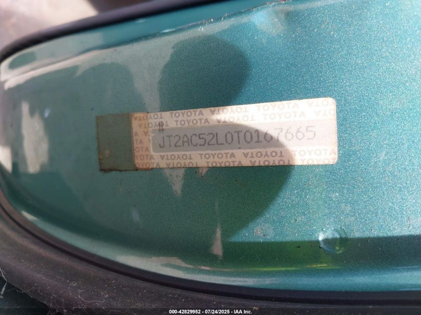 1996 Toyota Tercel Std/Dx VIN: JT2AC52L0T0167665 Lot: 42829952