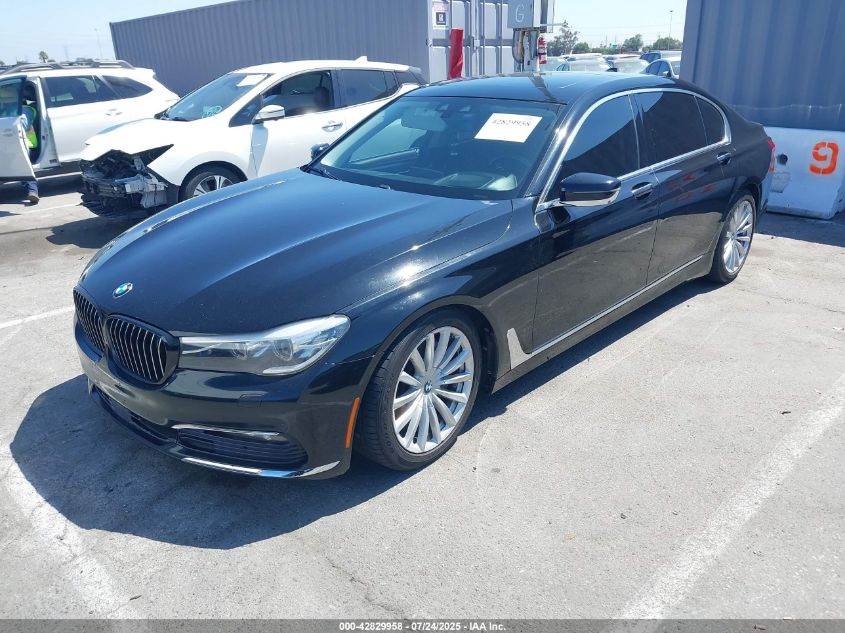 2016 BMW 740I VIN: WBA7E2C59GG504595 Lot: 42829958
