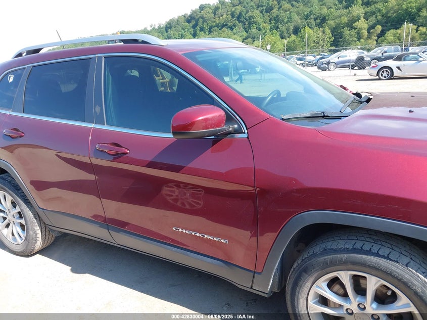2019 Jeep Cherokee 2.4 Latitude 4x4 Brown Lot 111042830004 Vin 1C4PJMCB2KD442922