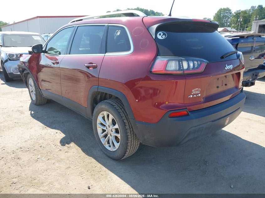 2019 Jeep Cherokee 2.4 Latitude 4x4 Brown Lot 111042830004 Vin 1C4PJMCB2KD442922