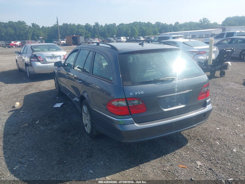 2008 Mercedes-Benz E 350 4Matic blue wagon gasoline WDBUH87X38B187602 photo #4