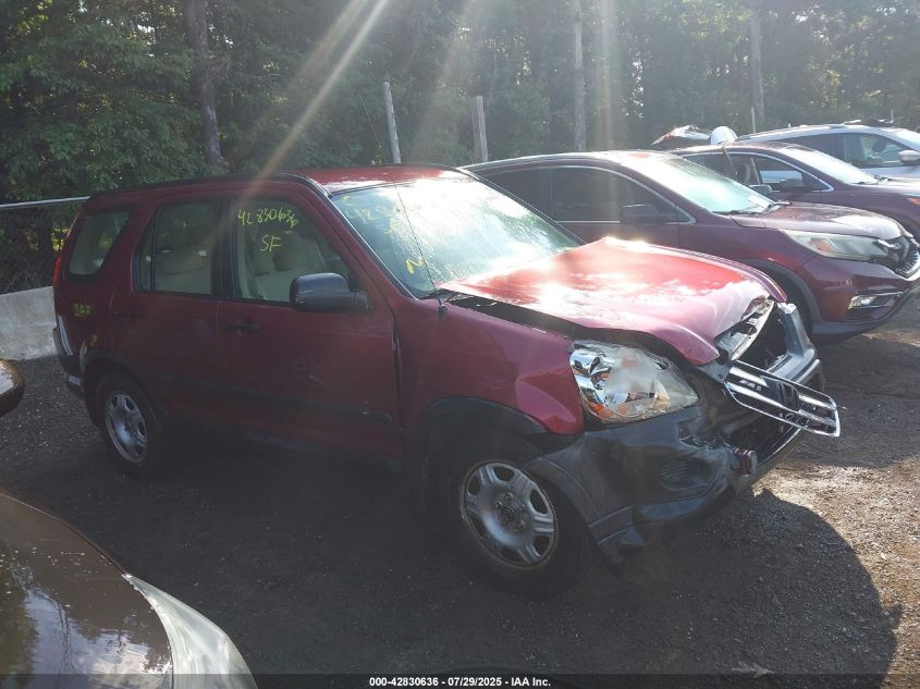 2006 Honda Cr-V Lx VIN: SHSRD68546U409653 Lot: 42830636