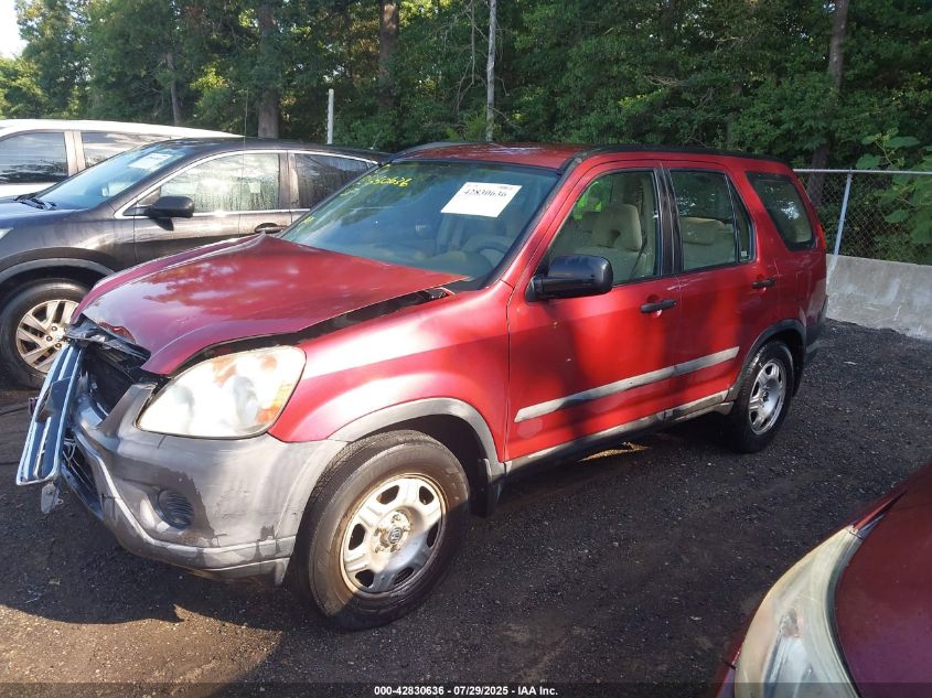 2006 Honda Cr-V Lx VIN: SHSRD68546U409653 Lot: 42830636