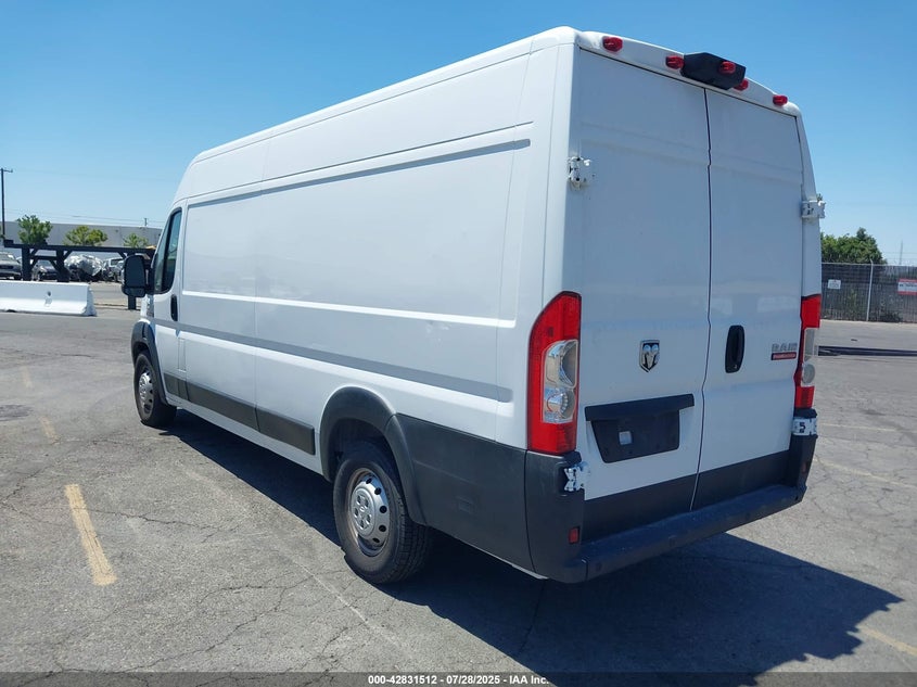 Vin: 3c6urvjgxke504007, lot: 43325039, ram promaster 3500 cargo van high roof 159 wb ext 20193