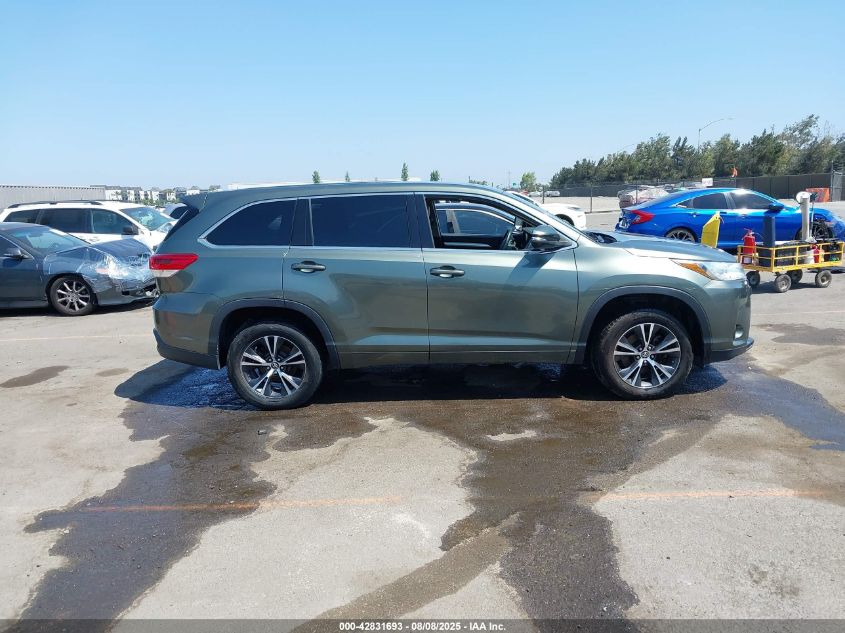 2018 Toyota Highlander Le VIN: 5TDZARFH1JS035487 Lot: 42831693