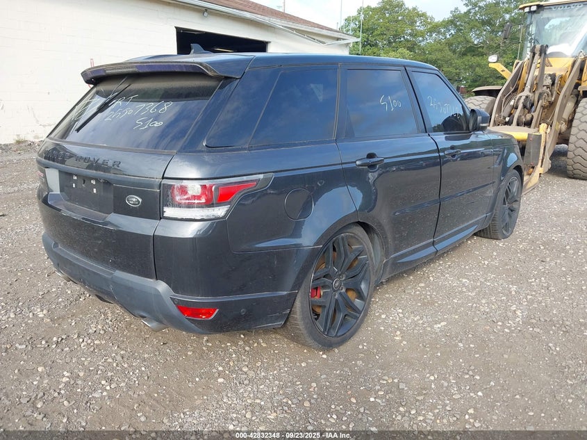 Vin: salwr2ef3ga112376, lot: 43325875, land rover range rover sport 5.0l v8 supercharged/5.0l v8 supercharged dynamic 20164