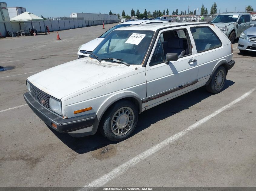 1986 Volkswagen Gti VIN: 1VWDB0177GV059080 Lot: 42832425