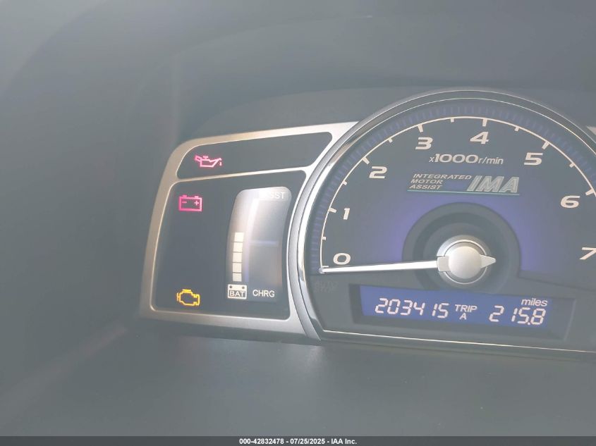 2008 Honda Civic Hybrid VIN: JHMFA362X8S005335 Lot: 42832478