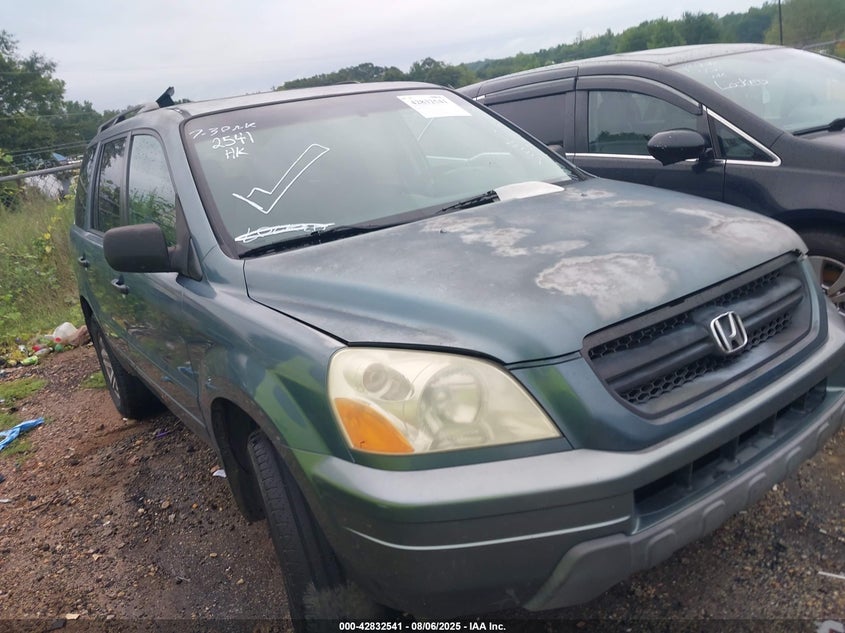 2HKYF18575H507530 2005 Honda Pilot Ex-L auction photo 1