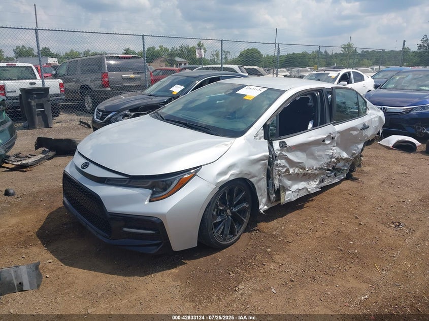 VIN 5YFS4MCE5MP094772 2021 TOYOTA COROLLA SE NIGHTSHADE EDITION