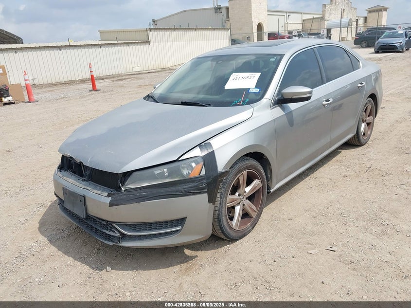 2013 VOLKSWAGEN PASSAT 2.5L SE - 1VWBH7A35DC120218