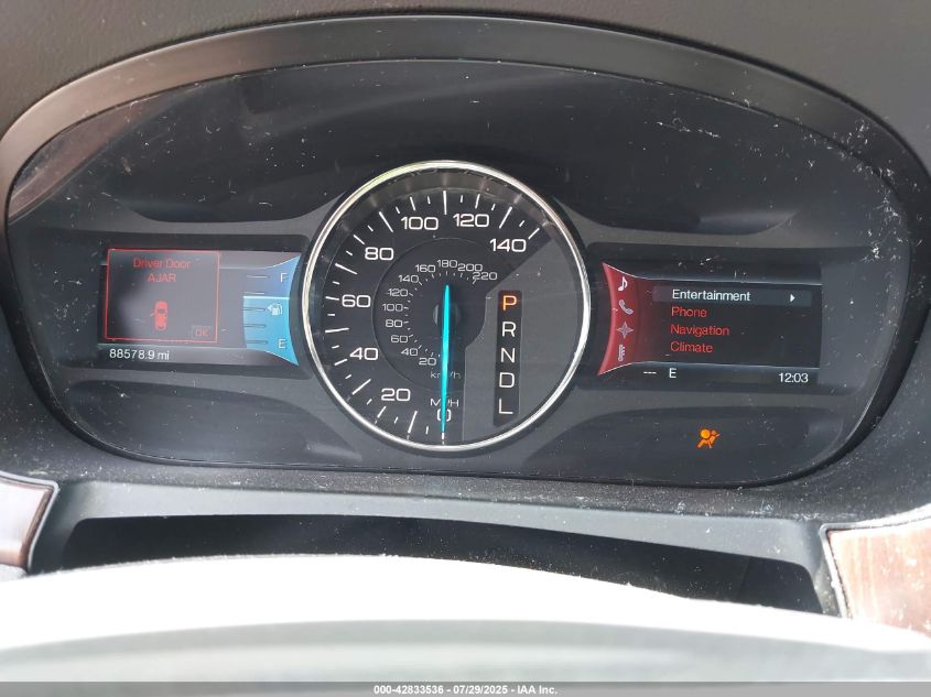 2012 Ford Edge Limited VIN: 2FMDK3K91CBA59274 Lot: 42833536