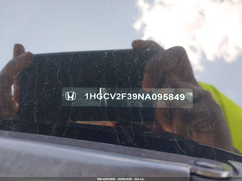 2019 Honda Accord Sport 2.0T VIN: 1HGCV2F3XKA036367 Lot: 42833655