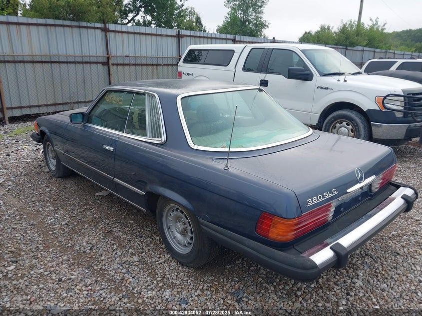 1981 Mercedes-Benz 380 Slc VIN: WDBBA25A4BB002388 Lot: 42834052