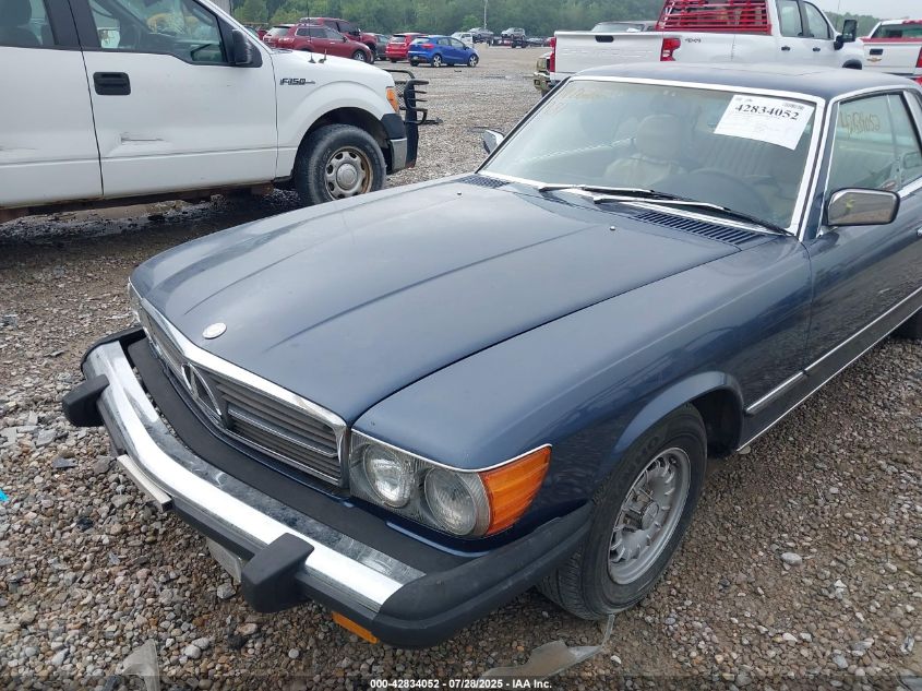 1981 Mercedes-Benz 380 Slc VIN: WDBBA25A4BB002388 Lot: 42834052