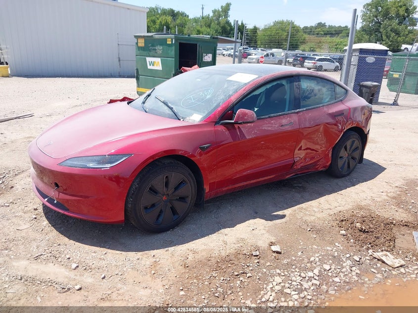 Vin: 5yj3e1ea3sf879262, lot: 43328134, tesla model 3 long range rear-wheel drive 20252