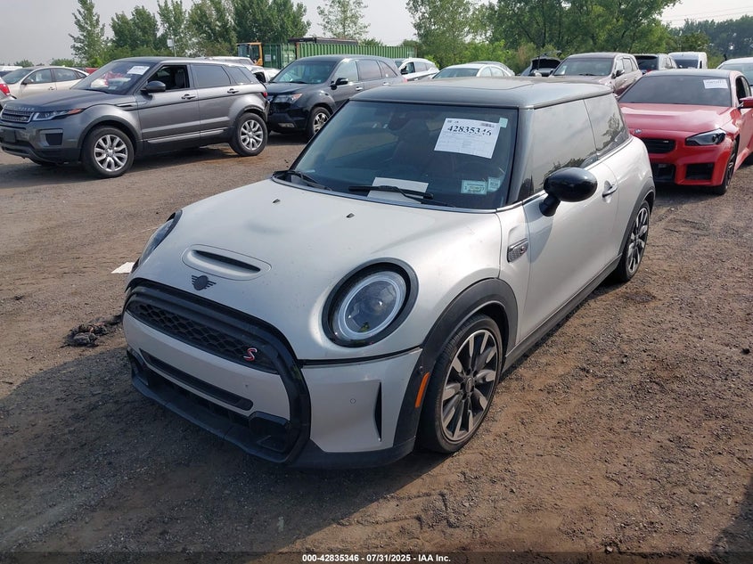 2023 Mini Cooper 2.0 Cooper S Silver Lot 111042835346 Vin WMW53DH02P2T17377