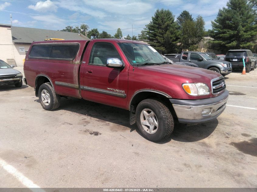 2000 Toyota Tundra Sr5 V8 VIN: 5TBKT4417YS010505 Lot: 42835443