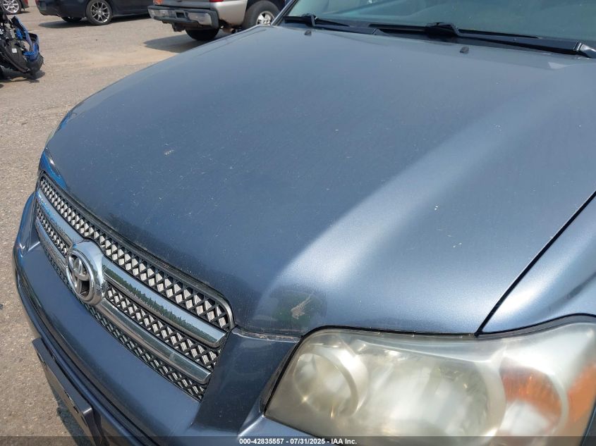 2006 Toyota Highlander Hybrid Limited V6 VIN: JTEDW21A660006246 Lot: 42835557