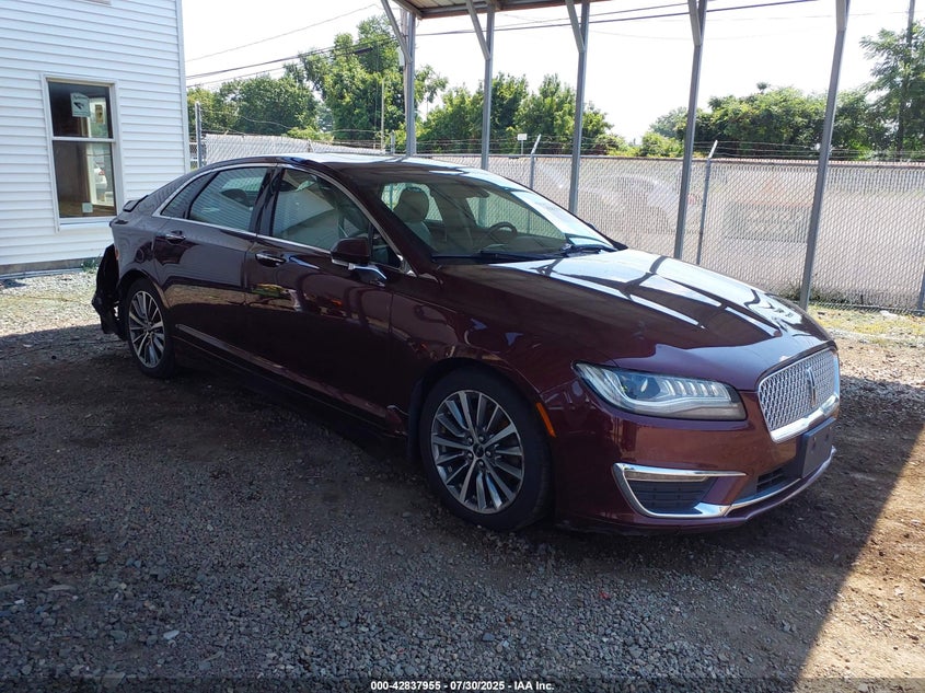 3LN6L5D92HR602106 2017 Lincoln Mkz Select auction photo 1