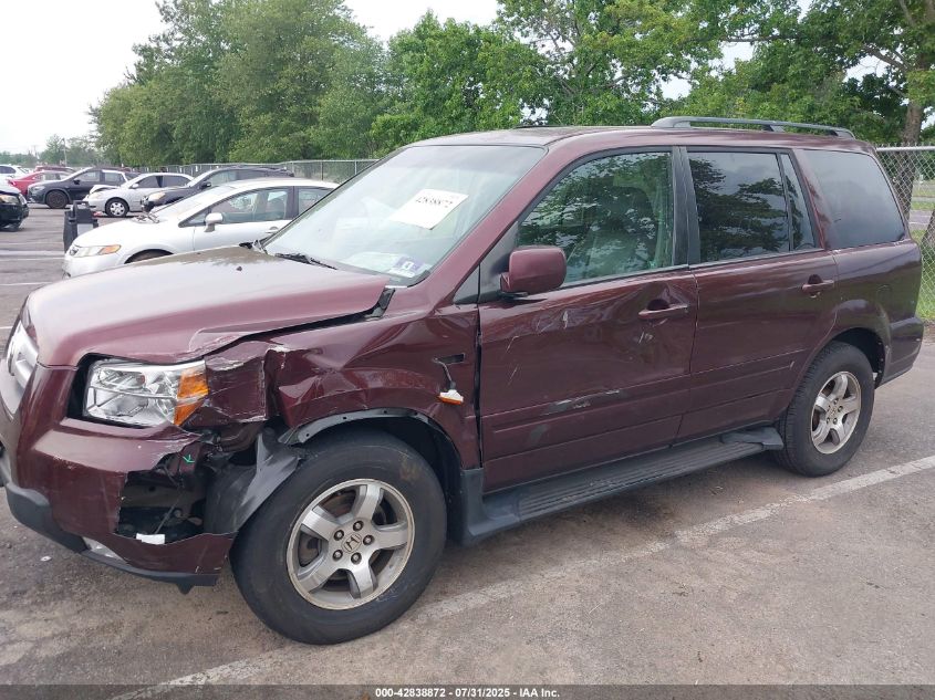 2007 Honda Pilot Ex-L VIN: 2HKYF18737H534888 Lot: 42838872