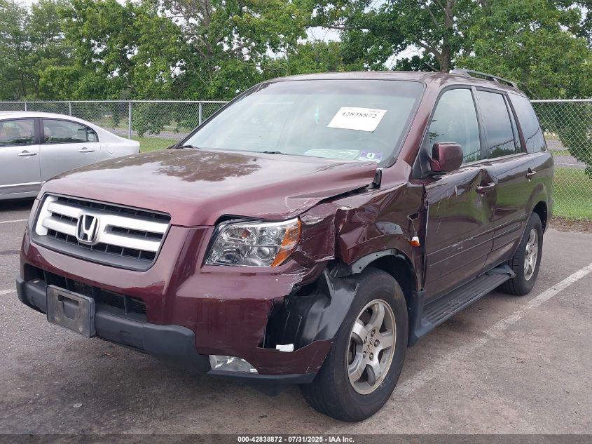 2007 Honda Pilot Ex-L VIN: 2HKYF18737H534888 Lot: 42838872