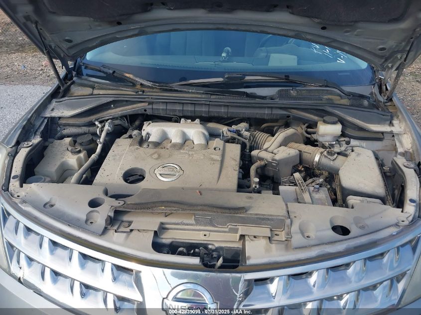 2007 Nissan Murano Sl VIN: JN8AZ08W67W641863 Lot: 42839095