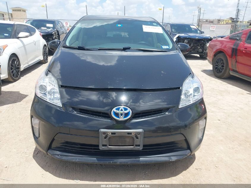 2012 Toyota Prius Four VIN: JTDKN3DU1C5383804 Lot: 42839154
