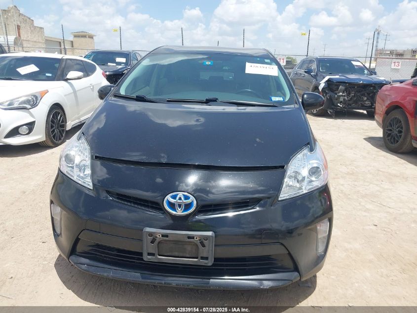 2012 Toyota Prius Four VIN: JTDKN3DU1C5383804 Lot: 42839154