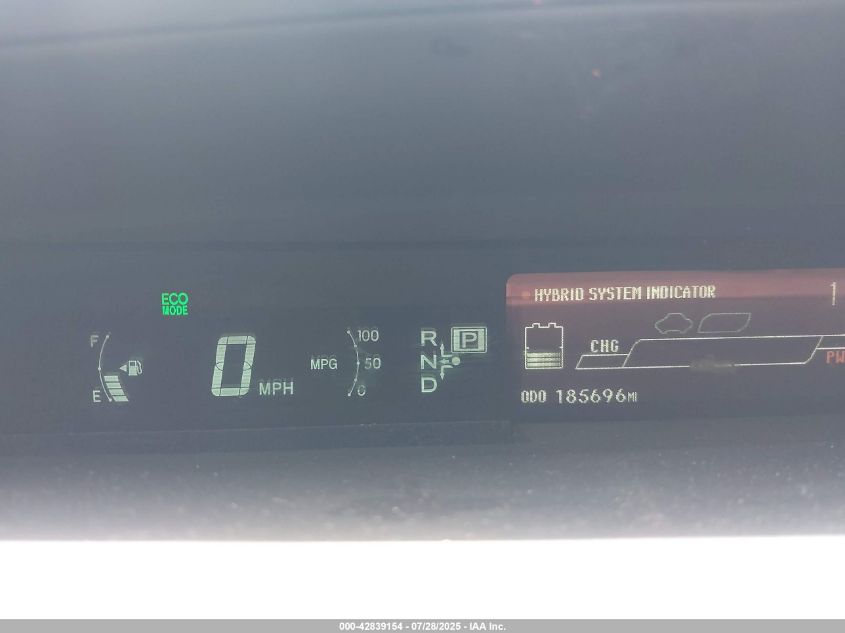 2012 Toyota Prius Four VIN: JTDKN3DU1C5383804 Lot: 42839154