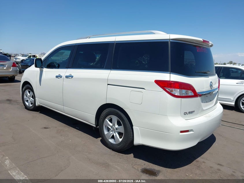 2012 Nissan Quest Sv VIN: JN8AE2KP3C9049791 Lot: 42839593
