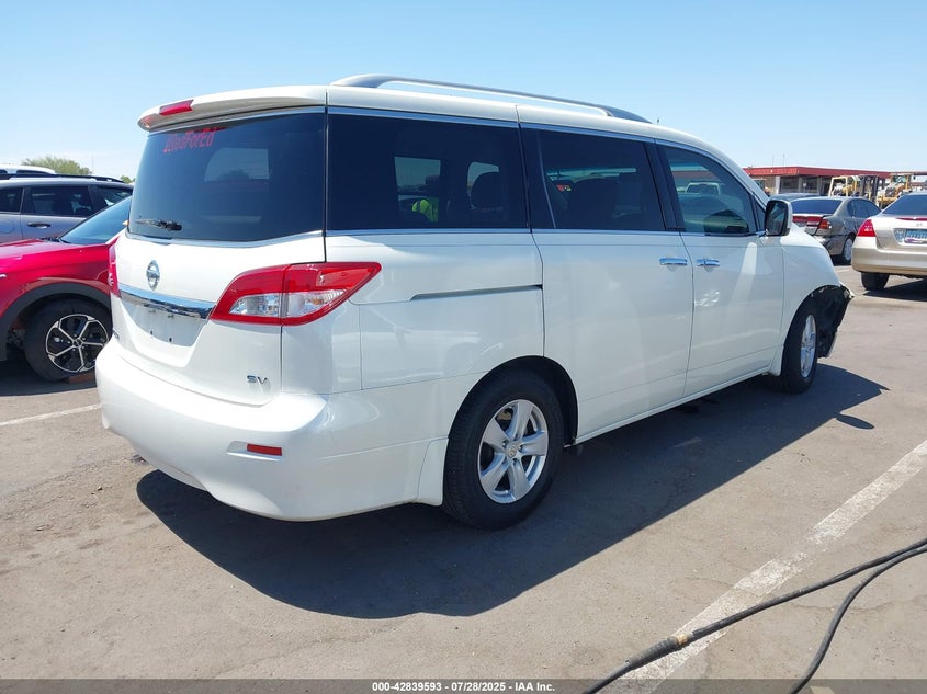 2012 Nissan Quest Sv VIN: JN8AE2KP3C9049791 Lot: 42839593