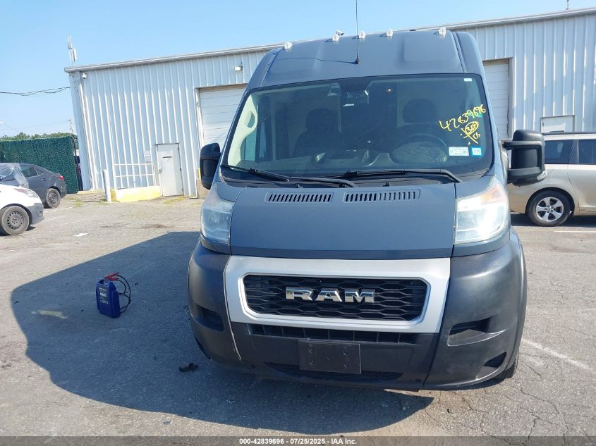 2019 Ram Promaster 3500 Cargo Van High Roof 159 Wb Ext VIN: 3C6URVJG8KE555554 Lot: 42839696