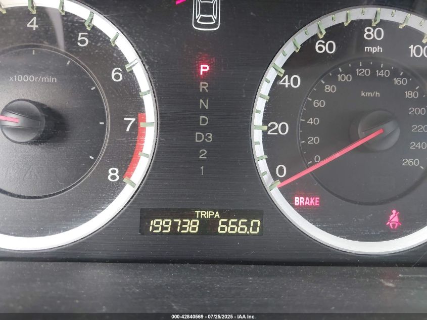 2009 Honda Accord 2.4 Lx VIN: 1HGCP26379A184299 Lot: 42840569