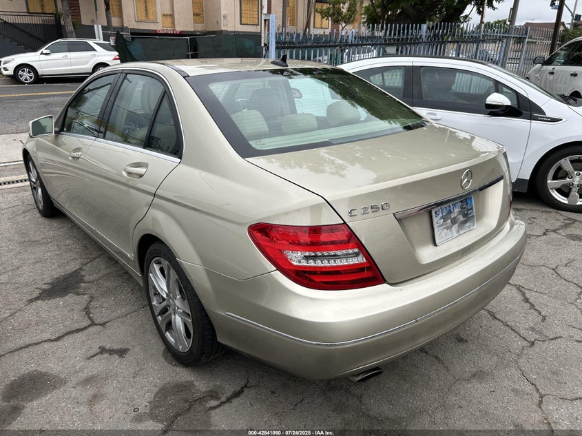 2012 Mercedes-Benz C 250 Luxury/Sport gold sedan gasoline WDDGF4HB5CR221657 photo #4
