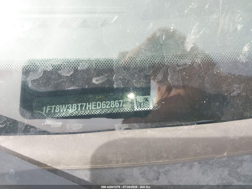 2017 Ford F-350 Lariat VIN: 1FT8W3BT7HED62867 Lot: 42841278