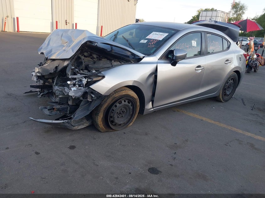 Vin: 3mzbm1u70em105262, lot: 43335950, mazda mazda3 i sport 20142