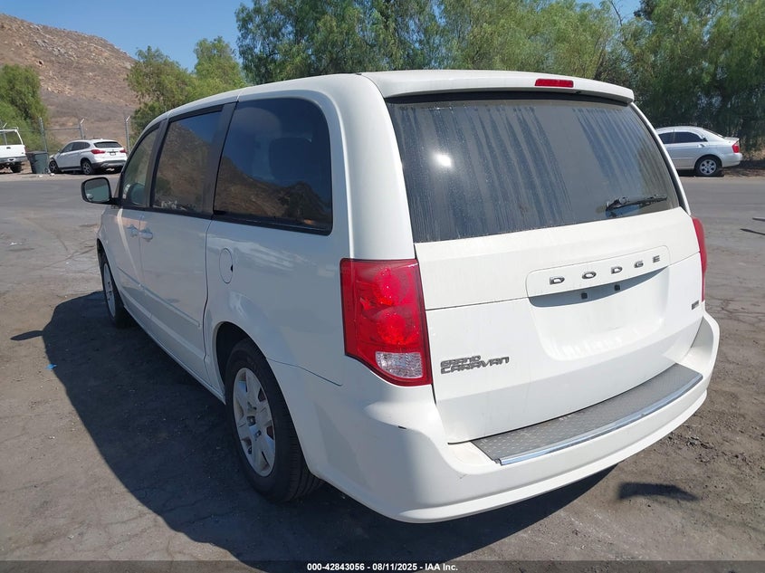 Vin: 2c4rdgbg9cr419781, lot: 43336606, dodge grand caravan se/avp 20123