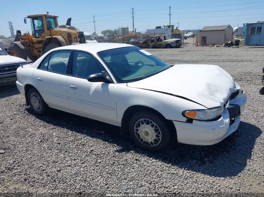 2003 Buick Century Custom white sedan gasoline 2G4WS52JX31251197 photo #1