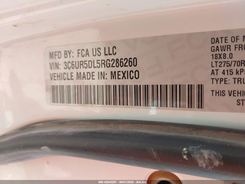 2024 Ram 2500 - 3C6UR5DL5RG286260