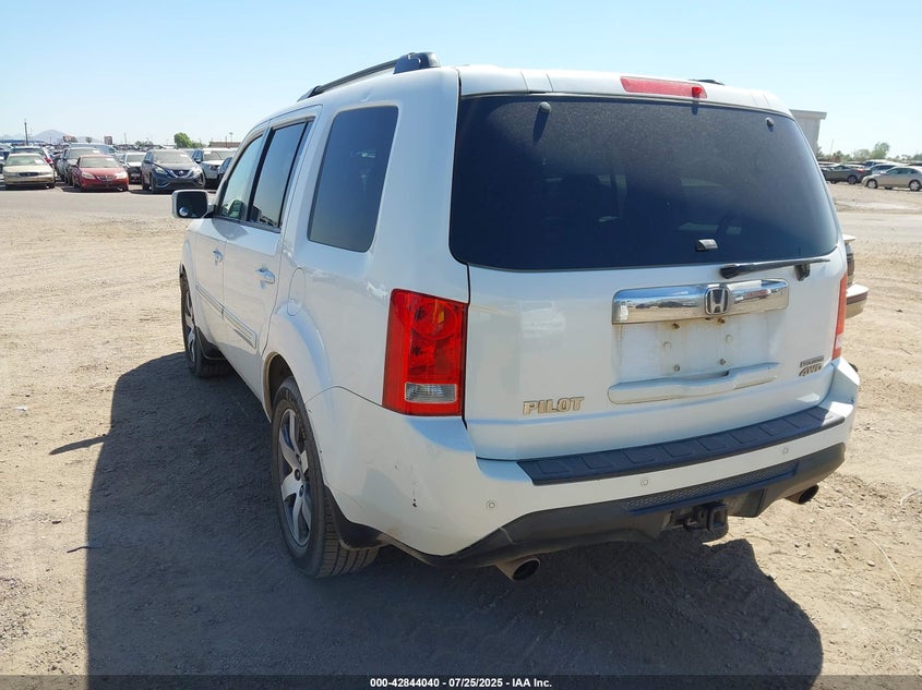 Vin: 5fnyf4h92cb018162, lot: 43337617, honda pilot touring 20123