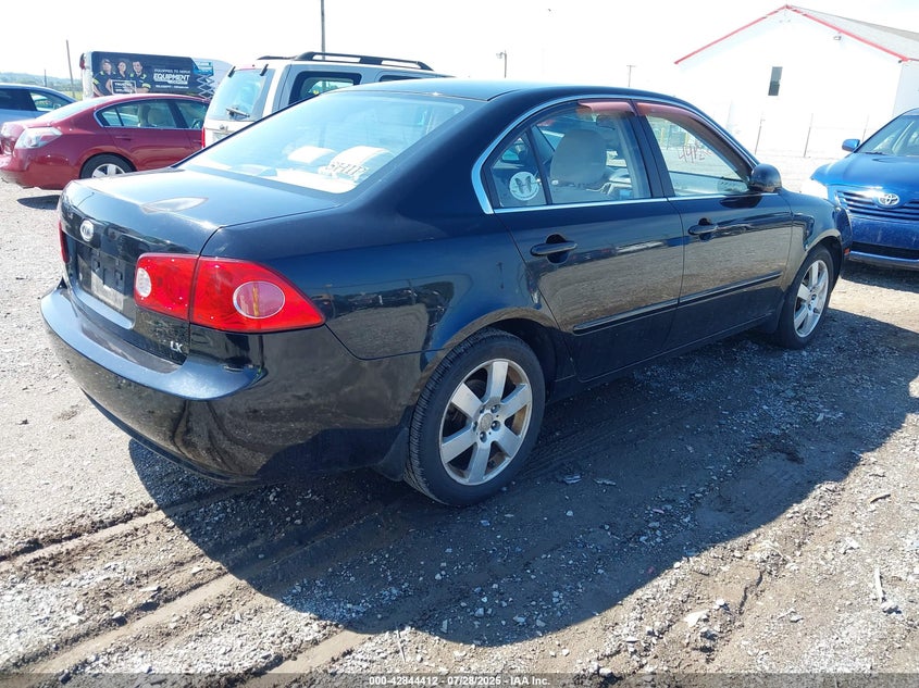 2007 Kia Optima Lx VIN: KNAGE123975114599 Lot: 42844412