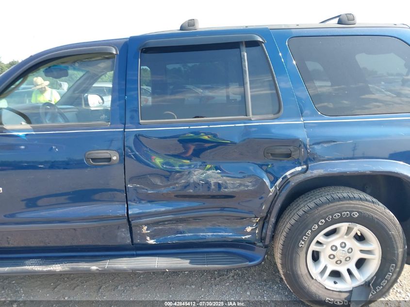 2001 Dodge Durango VIN: 1B4HS28N91F586296 Lot: 42845412