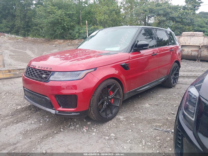Vin: salwr2su1na210502, lot: 43339095, land rover range rover sport hse silver edition mhev 20222