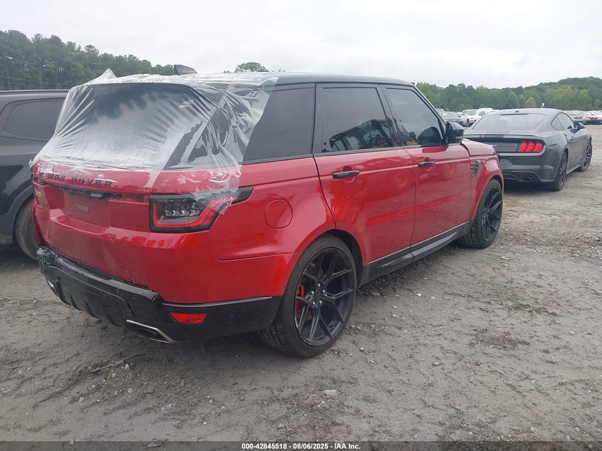 Vin: salwr2su1na210502, lot: 43339095, land rover range rover sport hse silver edition mhev 20224