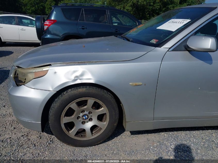 2004 BMW 525I VIN: WBANA53594B851700 Lot: 42846333