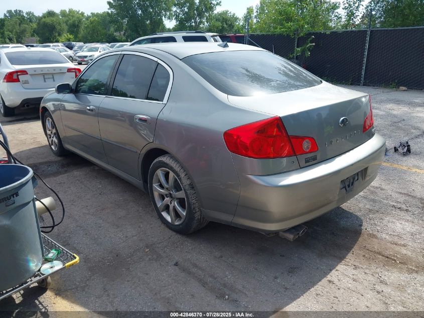 2006 Infiniti G35 VIN: JNKCV51F36M605869 Lot: 42846370