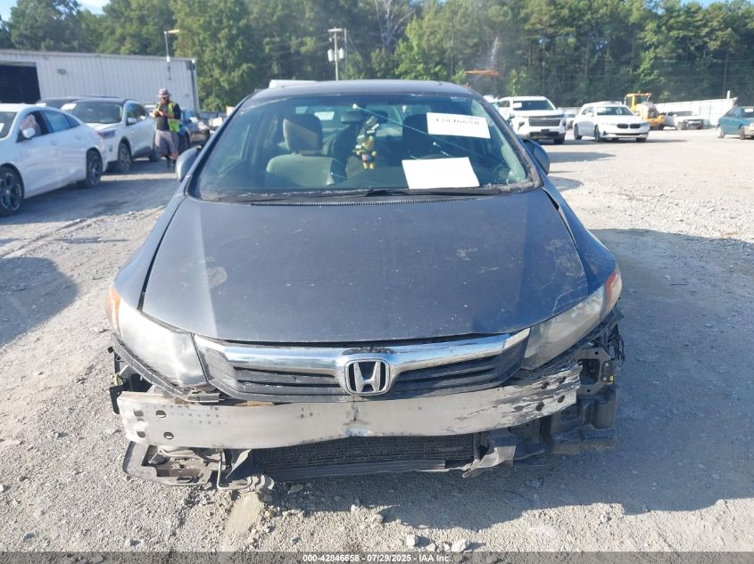 2012 Honda Civic Ex VIN: JHMFB2F84CSO00653 Lot: 42846658