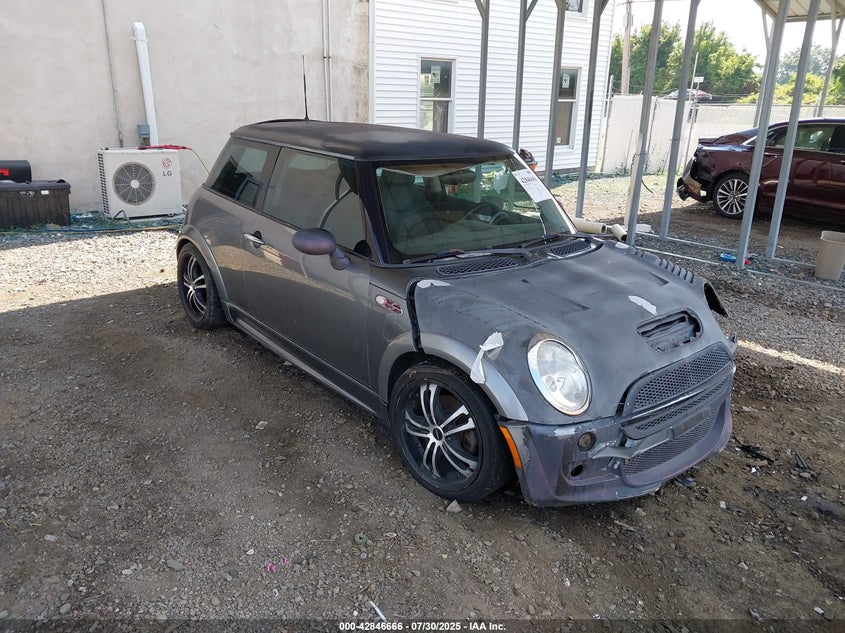 2003 Mini Cooper S grey hatchback gasoline WMWRE33483TD67403 photo #1