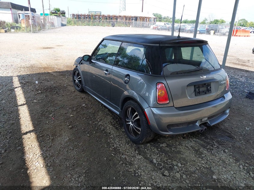 2003 Mini Cooper S grey hatchback gasoline WMWRE33483TD67403 photo #4